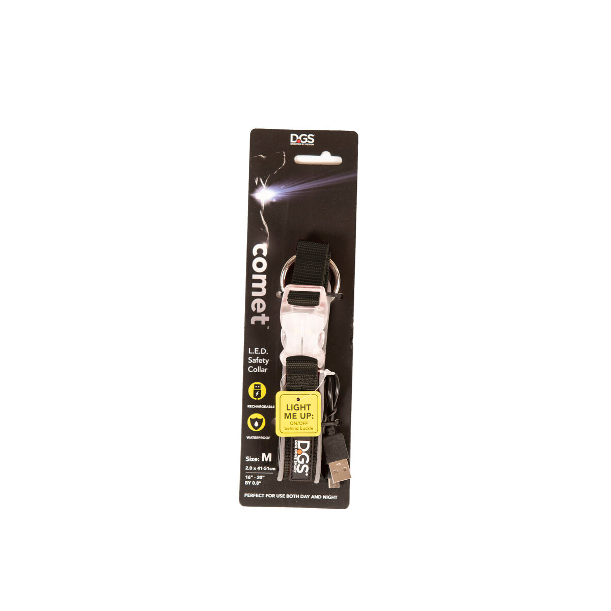 Dog collar Dog Gone Smart Black 12 Light-1