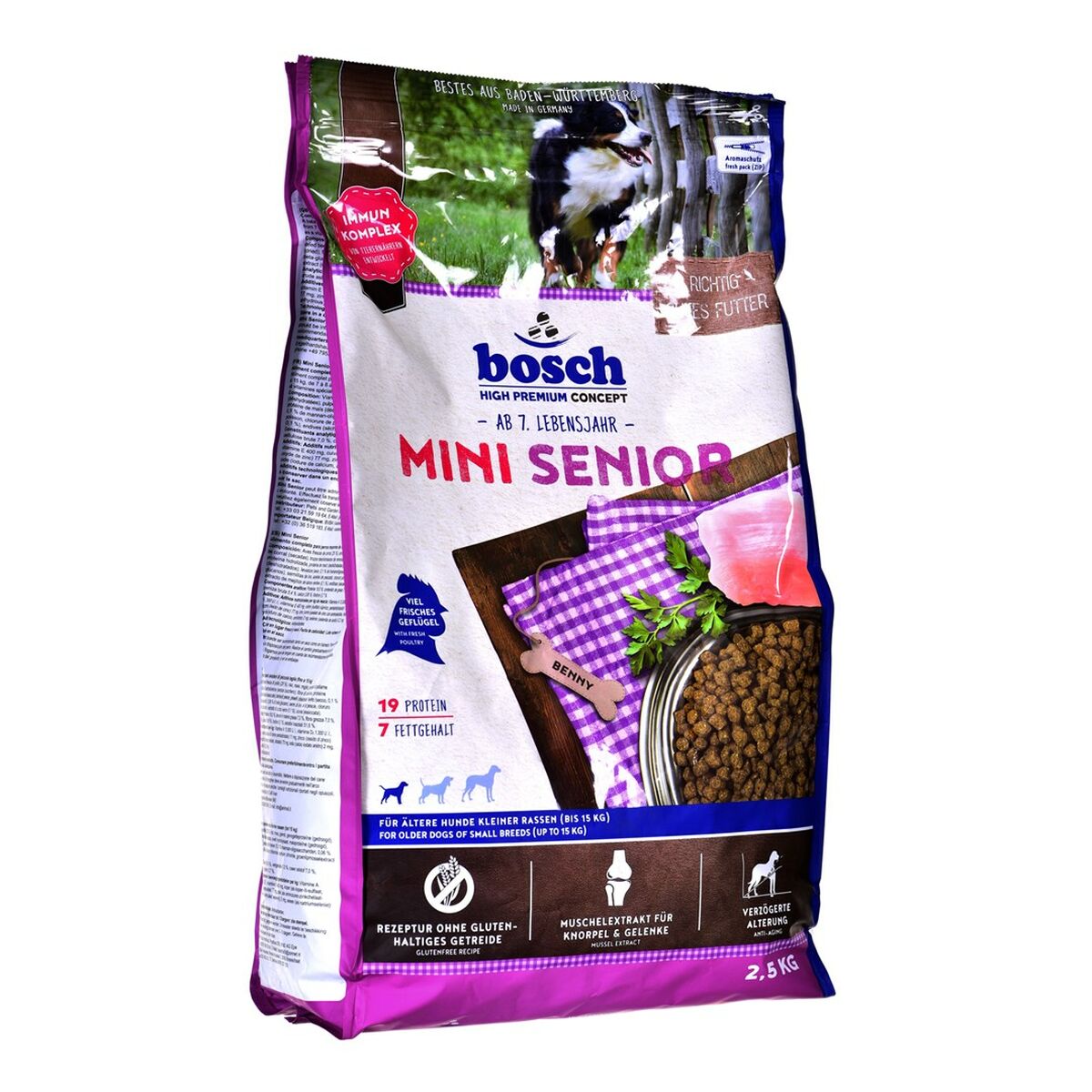 Fodder BOSCH MINI SENIOR Senior Chicken Birds 2,5 kg-0