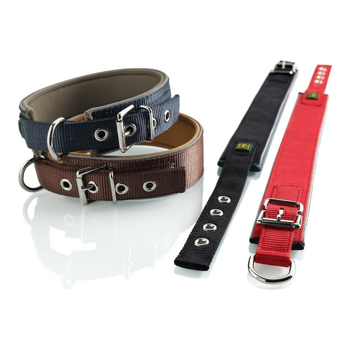 Dog collar Hunter Neoprene Reflect Black (54-61 cm)-1