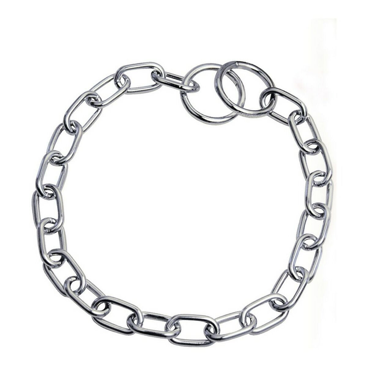 Dog collar Hs Sprenger Silver 3,4 mm Links Short (60 cm)-0