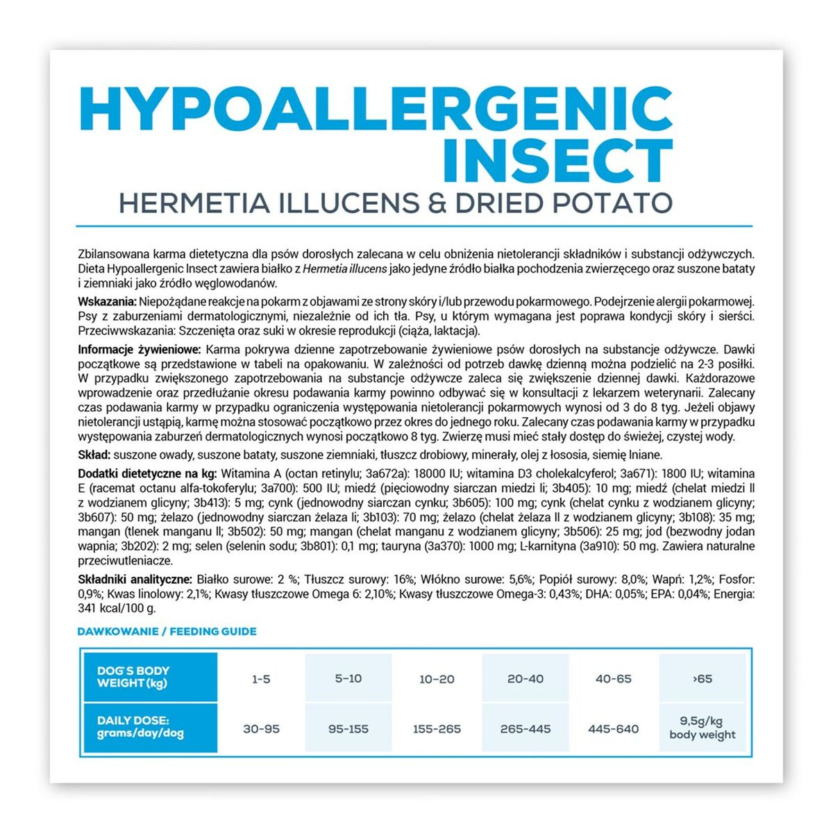 Fodder VETEXPERT Hypoallergenic Insect Dog 2 Kg-1