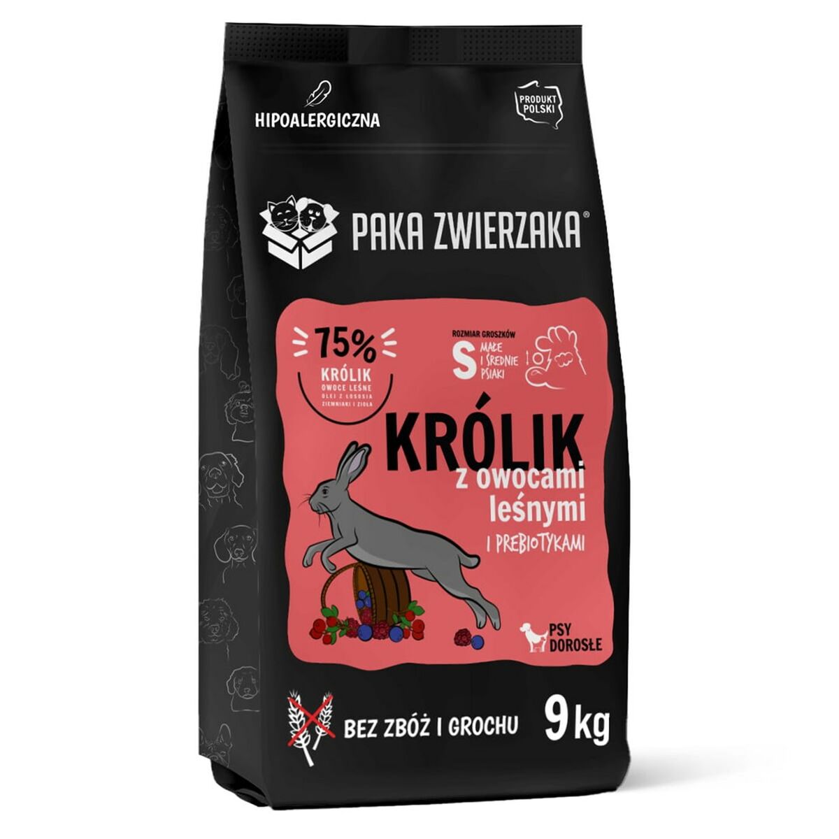 Fodder Paka Zwierzaka Rabbit with forest fruits S Rabbit 9 kg-0