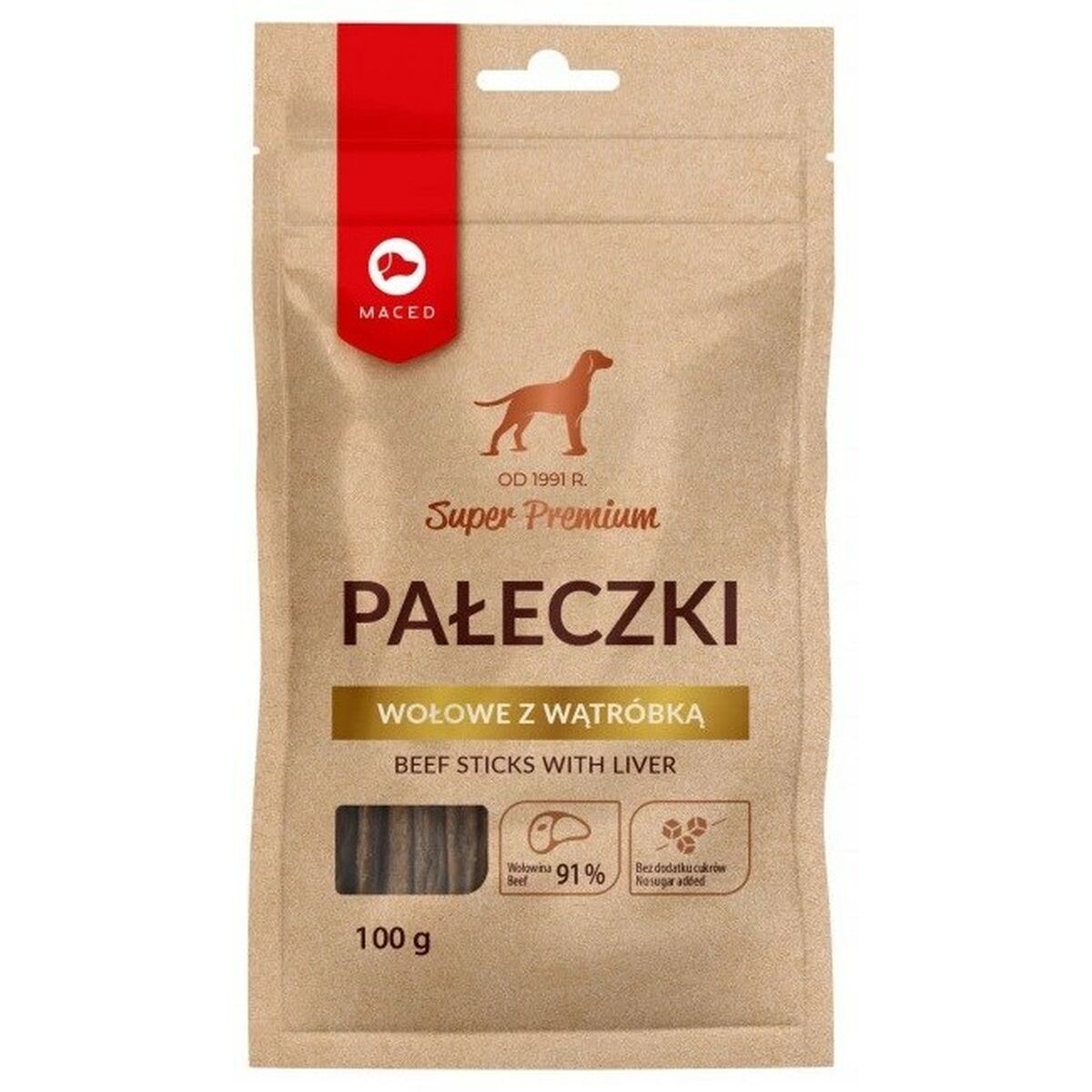 Dog Snack Maced Veal 100 g-0