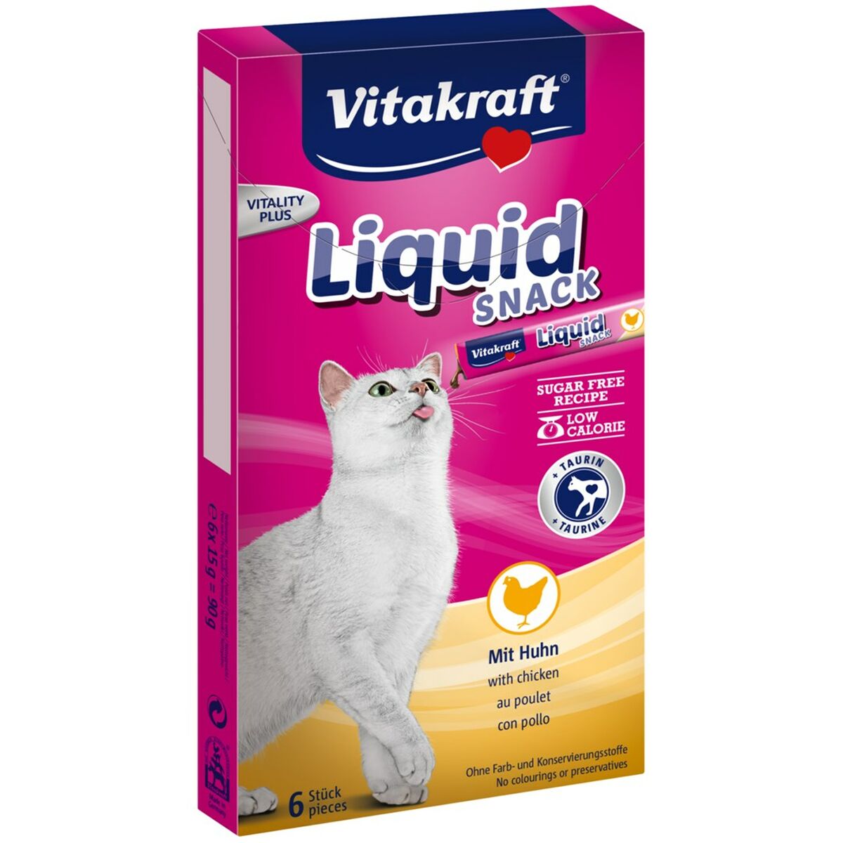Snack for Cats Vitakraft Liquid Snack Chicken Chicken Pig 90 g-0