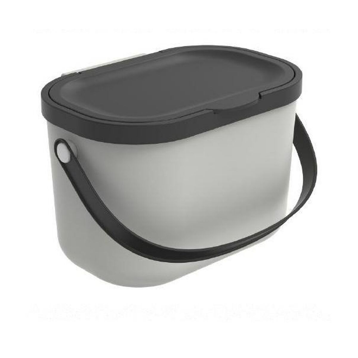 Bucket container Rotho White Recycled plastic-0