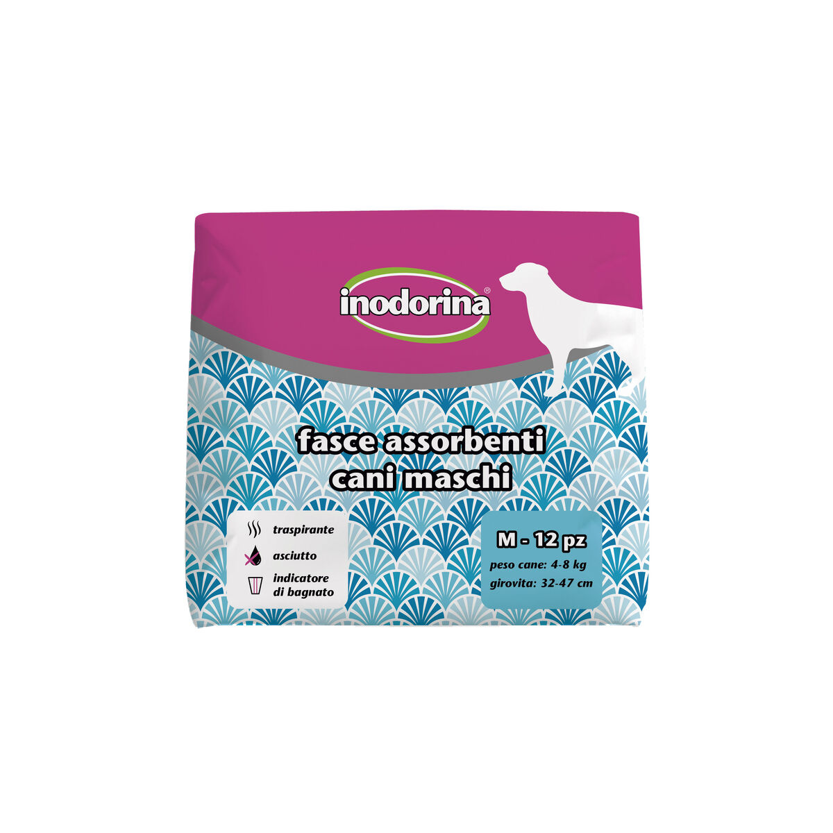 Disposable nappies Inodorina 12 Units-0