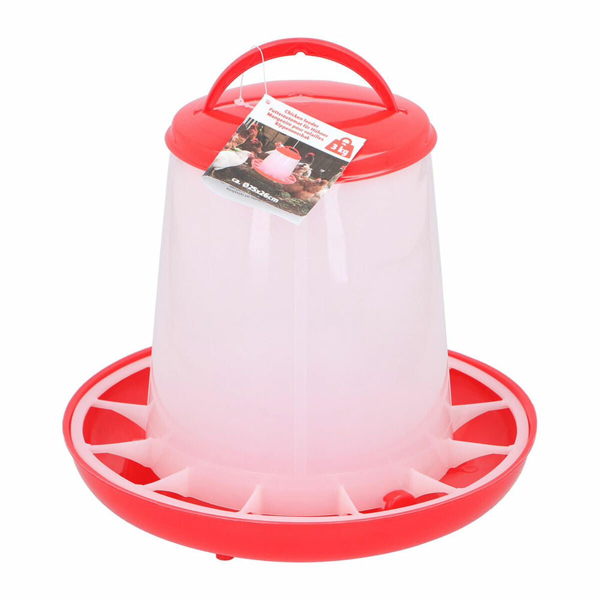 Poultry feeder Lifetime 3 Kg Ø 25 x 26 cm-0