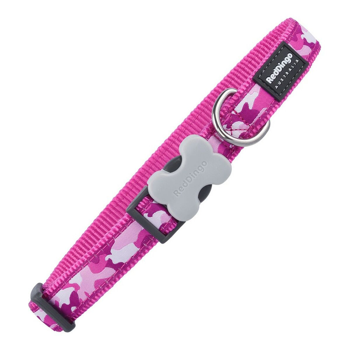 Dog collar Red Dingo Camouflage Fuchsia 20-32 cm-0