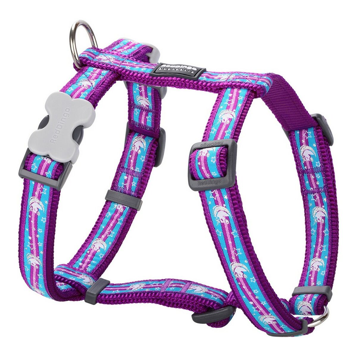 Dog Harness Red Dingo Style Unicorn 30-48 cm-0