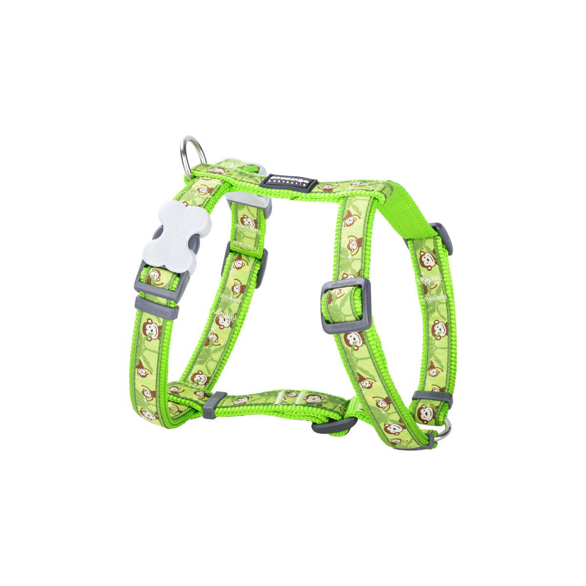Dog Harness Red Dingo STYLE MONKEY LIME GREEN 36-54 cm 30-48 cm-0