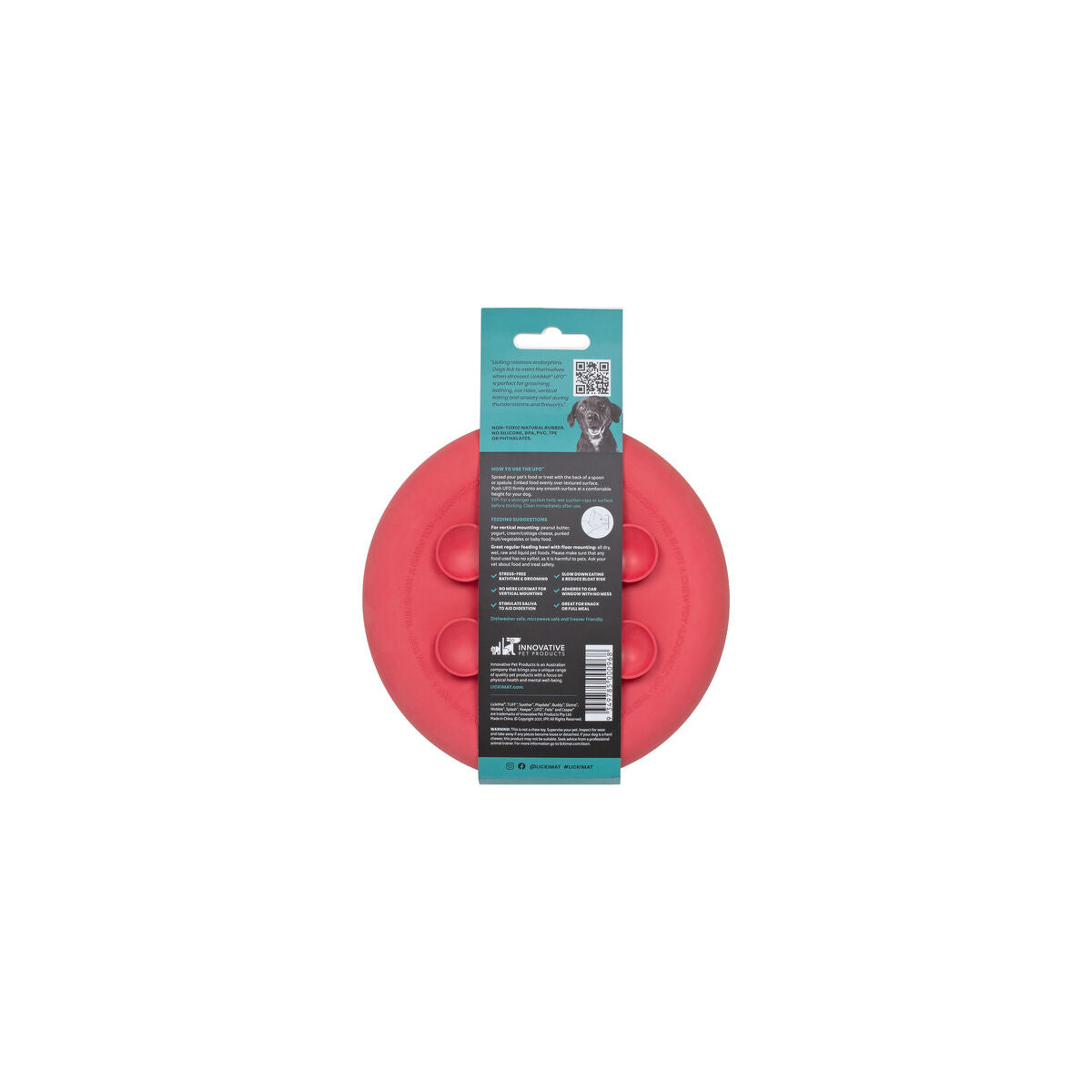 Dog Feeder Lickimat Pink Rubber-0