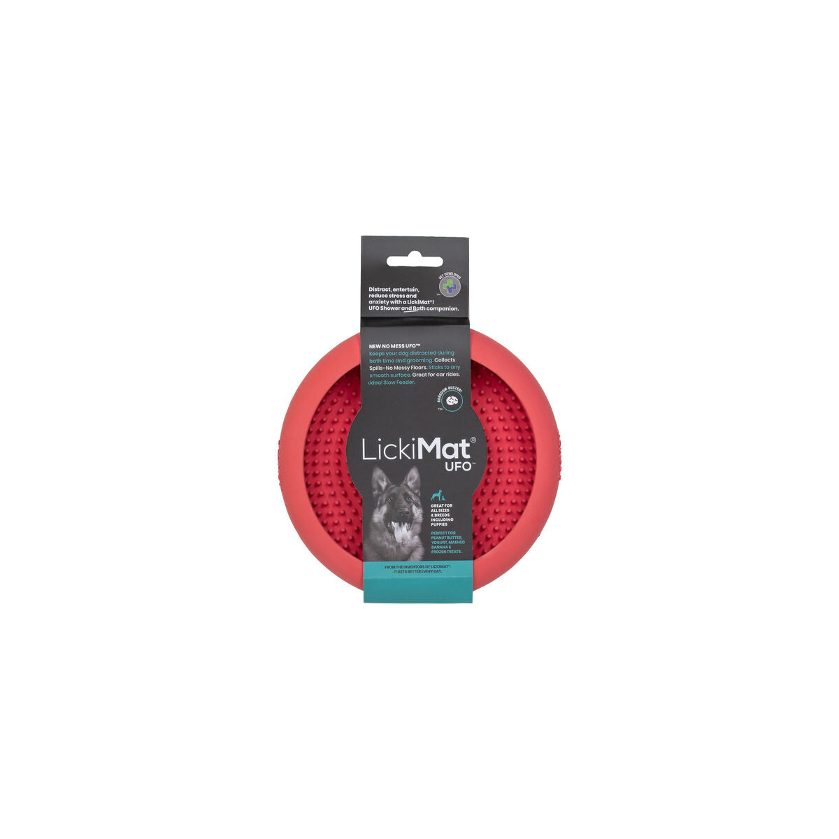 Dog Feeder Lickimat Pink Rubber-4