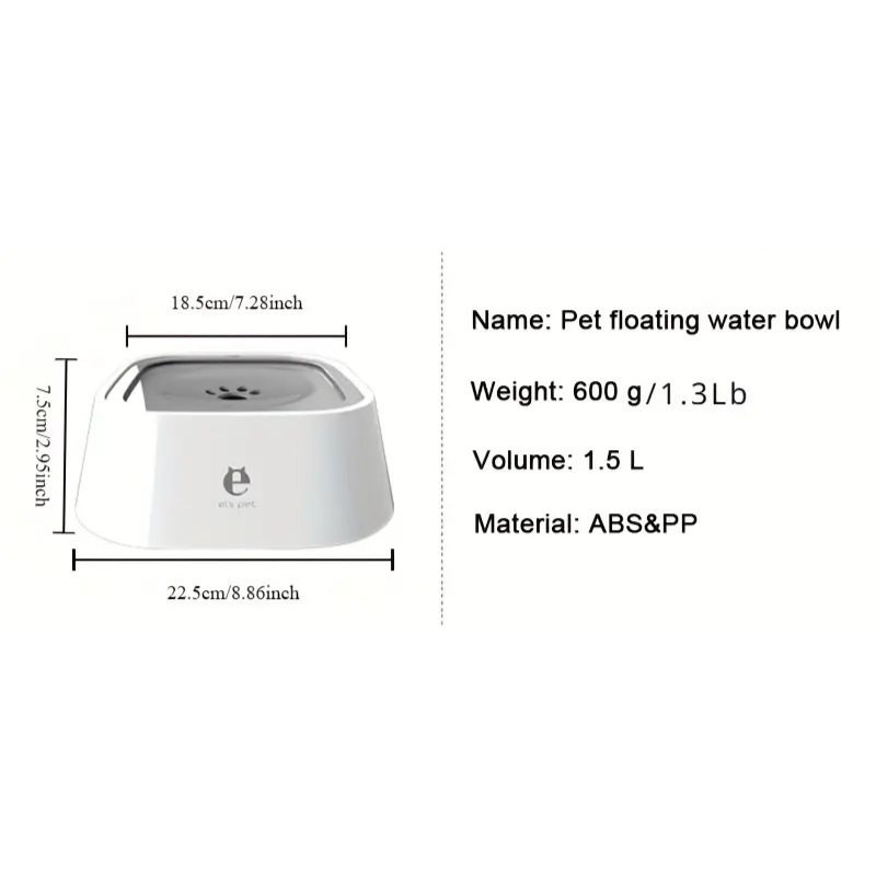 Non-Spill Anti-Splash Pet Water Bowl for Dogs-2